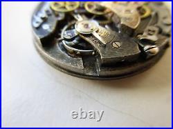 Landeron cal. 51 Swiss chronograph watch movement dial & hands for parts