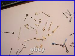 Large Lot of Vintage Pocket Watch Hands Watchmaker Repair Parts