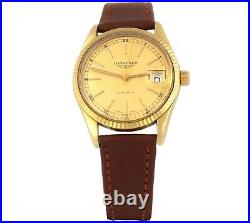Longines Datejust 18K Yellow Gold Very Rare Men's Watch 36 MM 5221