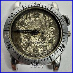 Longines Weems Manual Wind Cal. 10L Military WW2 Watch 1940's For Parts Repair