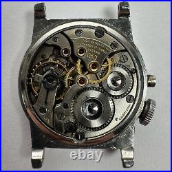 Longines Weems Manual Wind Cal. 10L Military WW2 Watch 1940's For Parts Repair