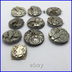 Lot 10 Watch Manual Winding Movements For Parts FWD136RM5