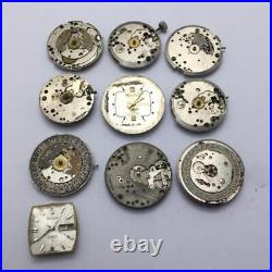 Lot 10 Watch Manual Winding Movements For Parts FWD136RM5