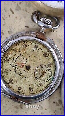 Lot Antic Poket Watch hand wind Not work for parts Lot 5 watch Swiss