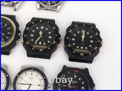 Lot Of 19 Vtg Casio Analog Diver Style Sport Watches AS-IS PARTS REPAIR READ