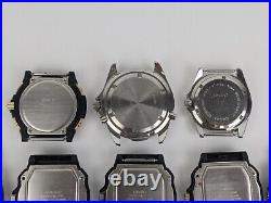 Lot Of 19 Vtg Casio Analog Diver Style Sport Watches AS-IS PARTS REPAIR READ