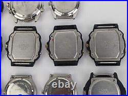 Lot Of 19 Vtg Casio Analog Diver Style Sport Watches AS-IS PARTS REPAIR READ