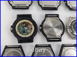 Lot Of 19 Vtg Casio Analog Diver Style Sport Watches AS-IS PARTS REPAIR READ