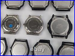 Lot Of 19 Vtg Casio Analog Diver Style Sport Watches AS-IS PARTS REPAIR READ