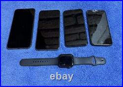 Lot Of 4-Apple iPhone And 1 Apple Watch For Parts Repair