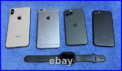 Lot Of 4-Apple iPhone And 1 Apple Watch For Parts Repair
