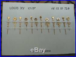 Lot of 12 Vintage Pocket Watch Louis XV Hands Watchmakers parts