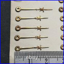 Lot of 23 New Old Stock Square Hole Fusee Pocket Watch Hands Parts (13J)