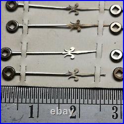 Lot of 23 New Old Stock Square Hole Fusee Pocket Watch Hands Parts (13J)