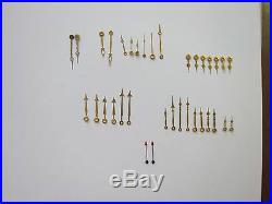 Lot of 35 Pocket Watch Hands, Watch Hands Watchmaker Repair Parts