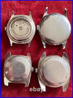 Lot of 4 X Vintage Tissot Automatic & Hand Wind Repair Or Parts