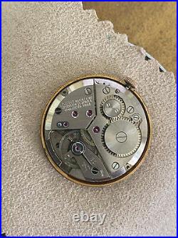 Louvic 17 Jewel watch Movement Liberty Coin case for parts runs keeps time