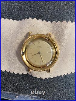 Louvic 17 Jewel watch Movement Liberty Coin case for parts runs keeps time