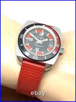 Lucerne Men's Watch Vintage Diver Swiss Hand Winding Coke Bezel FOR REPAIR PARTS
