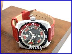 Lucerne Men's Watch Vintage Diver Swiss Hand Winding Coke Bezel FOR REPAIR PARTS