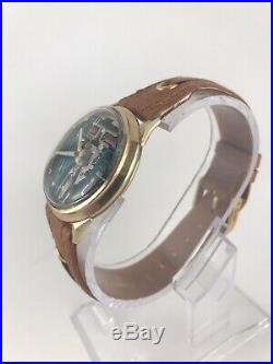 M7 Gold Filled Accutron Spaceview Red Second Hand Parts or Repair