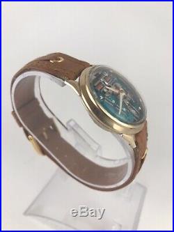 M7 Gold Filled Accutron Spaceview Red Second Hand Parts or Repair