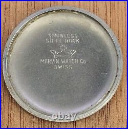 Marvin 525 NO Funciona For Parts Hand Manual 33,5 mm Vintage Watch Reloj