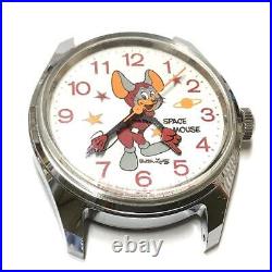 Men Parts or Repair, As Is Men Rare Citizen Space Mouse Hand-wound Wristwatch J