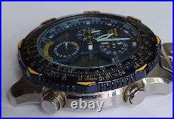 Mens citizen blue angels watch c300-q00842 navihawk chronograph parts/repair