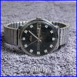 Mido Men 5009 Black Dial Date 35mm Quartz Analog Watch PARTS AND REPAIR ONLY