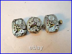Movado And Longines Women's Vintage Watch Movements For Restoration Parts