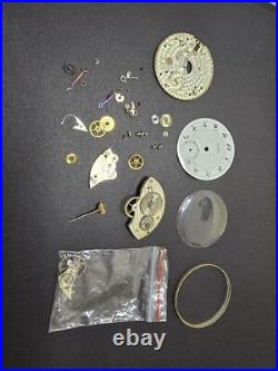 Movement Analog Manual Men Movado18K Pocket Watch Dial Parts Etc. Junk Handling