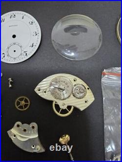 Movement Analog Manual Men Movado18K Pocket Watch Dial Parts Etc. Junk Handling