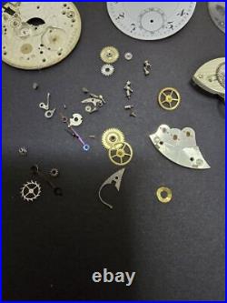 Movement Analog Manual Men Movado18K Pocket Watch Dial Parts Etc. Junk Handling