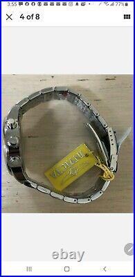 NEW Invicta 0250 mens Trinite Watch swiss quartz 100m date Stainless Steel watch