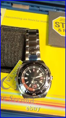NIOB Invicta WATCH Specialty #1330 SS Swiss Parts 100m Water Resist/ CASE 3slots