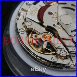 N F china 4hands 3186 movement for GMT time function blue balance spring 28.4 mm
