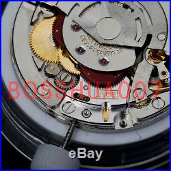 N F china 4hands 3186 movement for GMT time function blue balance spring 28.4 mm