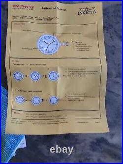 N. I. B. Invicta DNA Urban Unisex Quartz Watch Swiss Parts, 40mm, Mineral, WR 100m