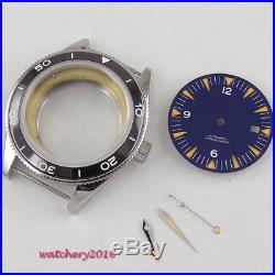 New 41mm black Dial + Hand + Watch Case set fit ETA 2824 2836 Miyota 82 Movement