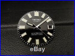 New Black Glossy 62mas Style Dial & Hands Fits Seiko Skx007/skx031 Diver's Watch