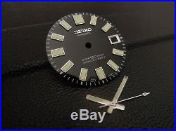 New Black Glossy 62mas Style Dial & Hands Fits Seiko Skx007/skx031 Diver's Watch