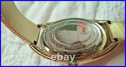 New Judith Ripka Marni Gold-tone Lapis Dial Bracelet Watch Size Large w JR Box