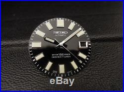 New Replacement Black Glossy 62mas Style Dial & Hands Fits Seiko Divers Watch