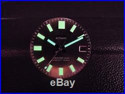 New Replacement Black Glossy 62mas Style Dial & Hands Fits Seiko Divers Watch