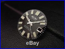 New Replacement Black Glossy 62mas Style Dial & Hands Fits Seiko Divers Watch