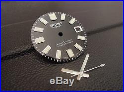 New Replacement Black Glossy 62mas Style Dial & Hands Fits Seiko Divers Watch