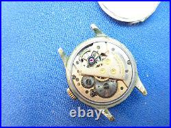 Normandie Vintage Black Dial 7 Jewel Watch For Restoration Or Parts