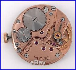 OMEGA Cal. 266 FUNCIONANDO vintage hand manual movement reloj cuerda 31,5 mm 3WC