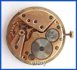 OMEGA Cal 30 T2 PC Mov. 30mm, Dial & Hands Hand Winding WORKING (for parts)